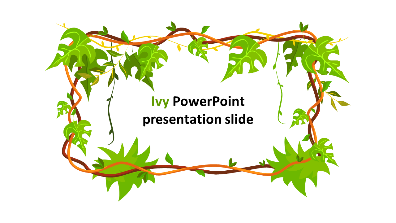 Ivy PowerPoint presentation slide